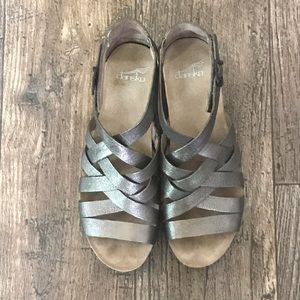 Dansko Vivian Gladiators Pewter Size 38/8